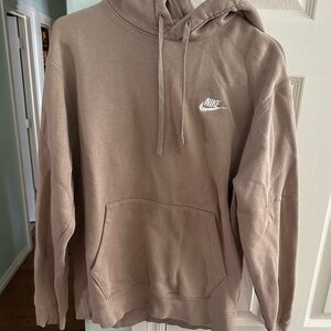 Nike Men's Tan Hoodie. Size Medium.